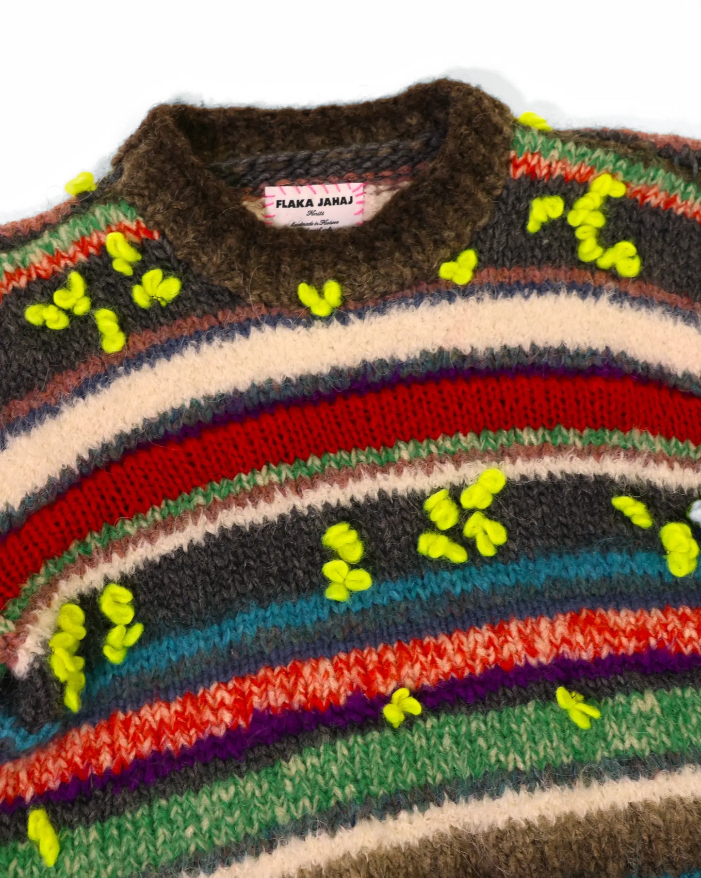 Valbona | cropped plain stripe knit jumper