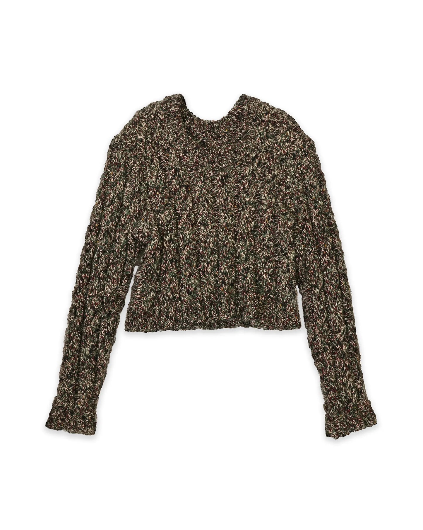 Fatmire | cropped mélange cable knit jumper