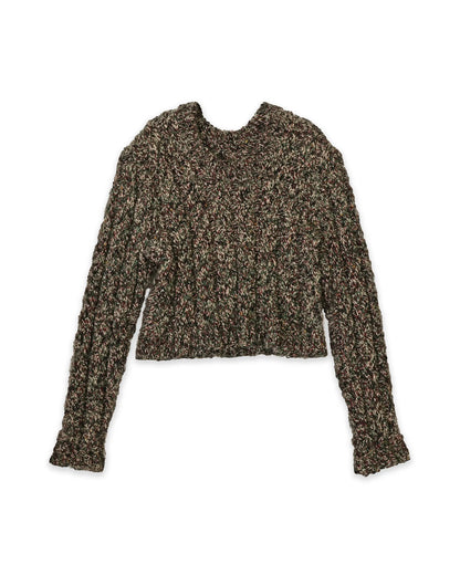 Fatmire | cropped mélange cable knit jumper