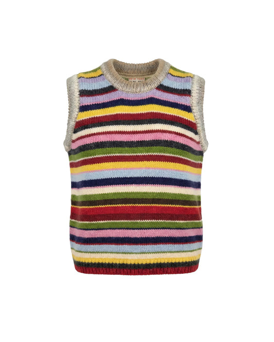 Xhyka | Plain Stripe Knit Tank Vest