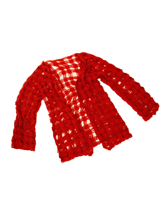 Lirije | vichy crochet cardigan no buttons