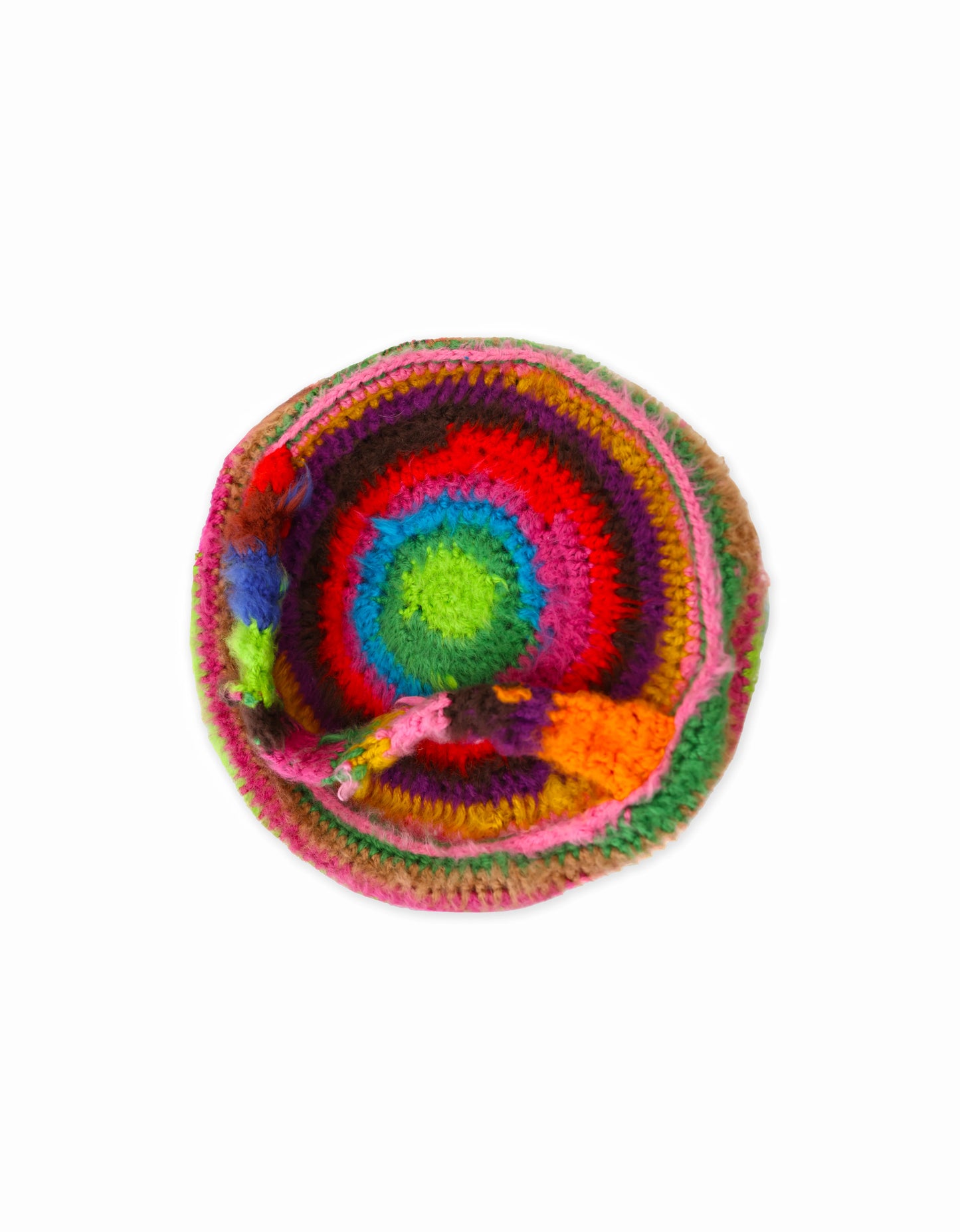 Krenare | big brushed stripe crochet vanity bag