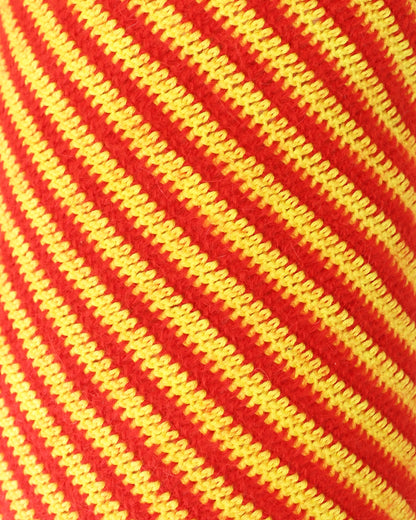 Zef | bi-color stripe crochet headrest with down inlet