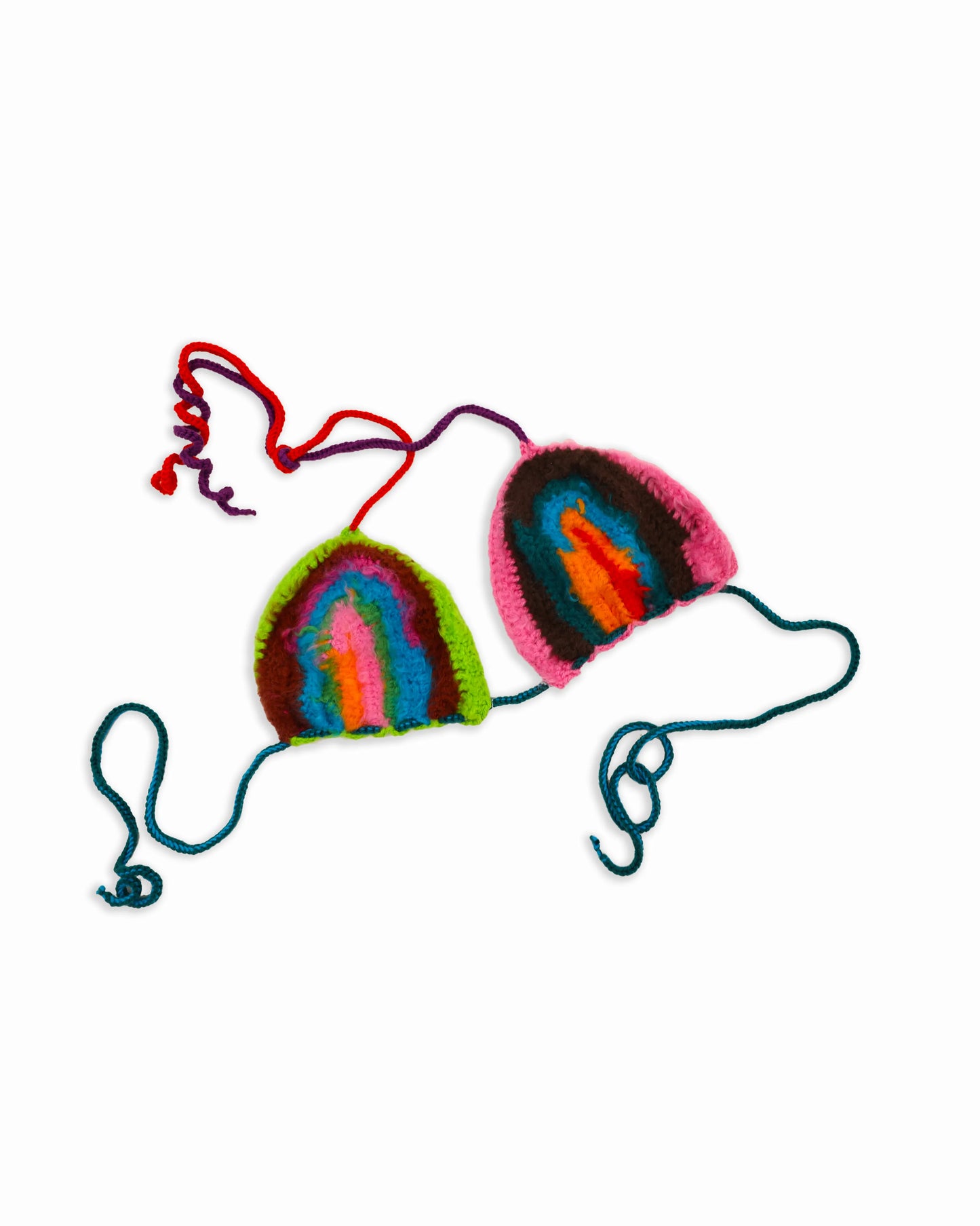 Dielleza | brushed stripe crochet bra