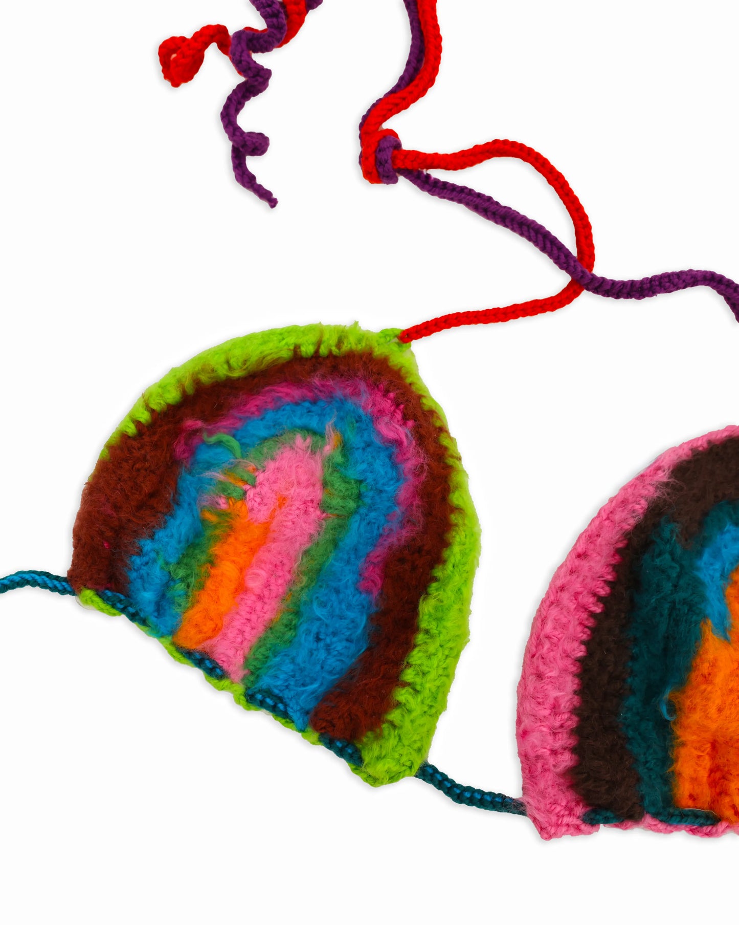 Dielleza | brushed stripe crochet bra